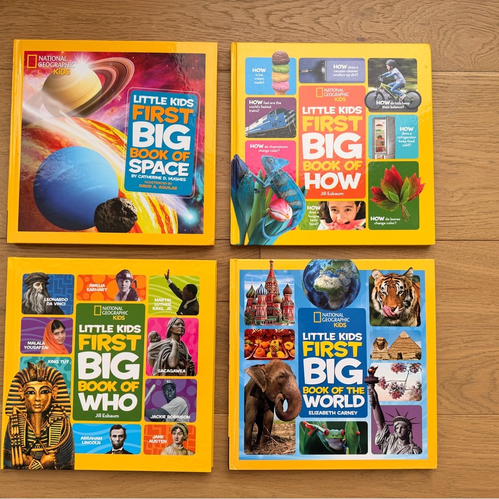 National Geographic Little Kids First Big Book Set - Yellow and Blue